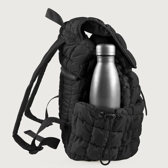 ? Contail Puffy Hiker Pack Women Black 18L Quilted Puffer Lightweight Backpack main image 9